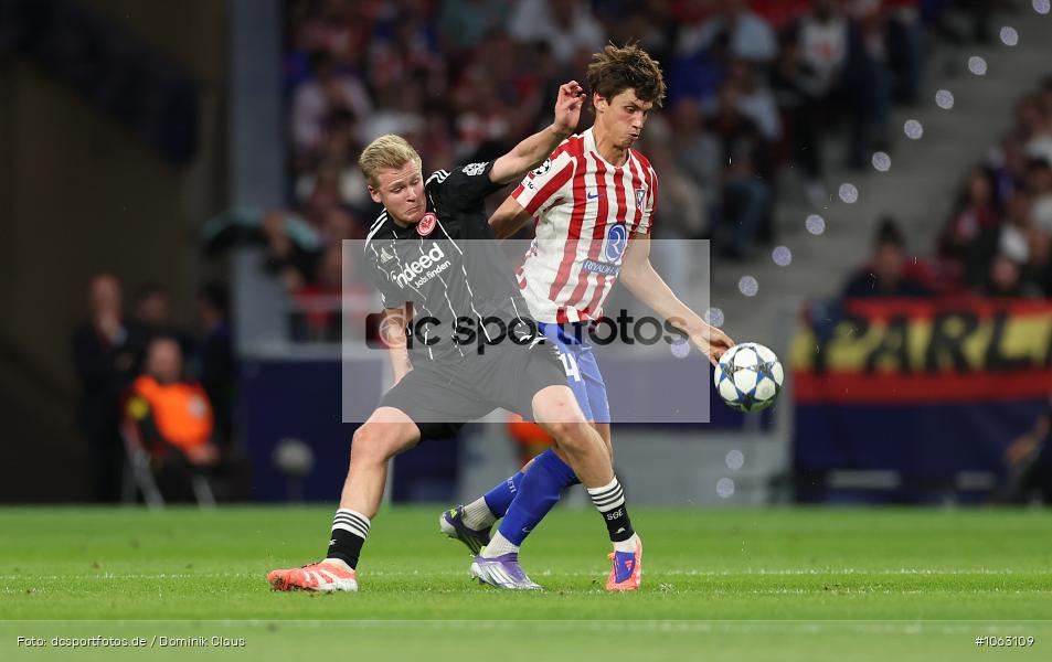 Atletico Madrid, Eintracht Frankfurt, CL, Champions League, UEFA Champions League, UEFA, Voetball, Sport, Le Football, Germany, Futbol, Fotball, Fussball, Deutschland, DFL, DFB, Calcio, 2025/26, Saison 2025/2026 - Bild-ID: 1063109
