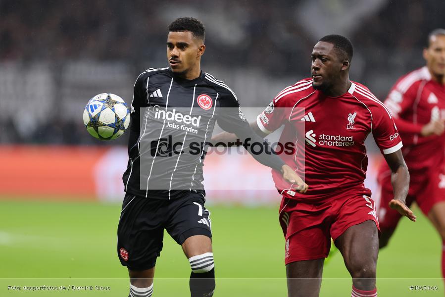 Liverpool FC, Eintracht Frankfurt, CL, Champions League, UEFA Champions League, UEFA, Voetball, Sport, Le Football, Germany, Futbol, Fotball, Fussball, Deutschland, DFL, DFB, Calcio, 2025/26, Saison 2025/2026 - Bild-ID: 1063466