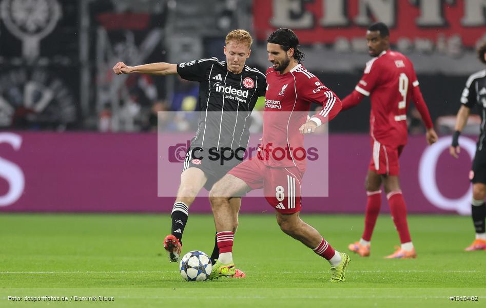 Liverpool FC, Eintracht Frankfurt, CL, Champions League, UEFA Champions League, UEFA, Voetball, Sport, Le Football, Germany, Futbol, Fotball, Fussball, Deutschland, DFL, DFB, Calcio, 2025/26, Saison 2025/2026 - Bild-ID: 1063482