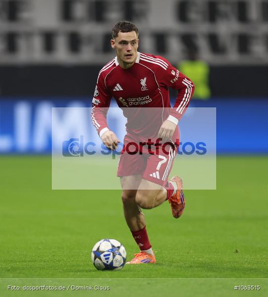 Liverpool FC, Eintracht Frankfurt, CL, Champions League, UEFA Champions League, UEFA, Voetball, Sport, Le Football, Germany, Futbol, Fotball, Fussball, Deutschland, DFL, DFB, Calcio, 2025/26, Saison 2025/2026 - Bild-ID: 1063515
