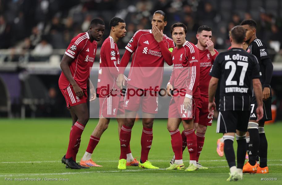 Liverpool FC, Eintracht Frankfurt, CL, Champions League, UEFA Champions League, UEFA, Voetball, Sport, Le Football, Germany, Futbol, Fotball, Fussball, Deutschland, DFL, DFB, Calcio, 2025/26, Saison 2025/2026 - Bild-ID: 1063519