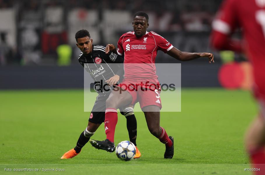 Liverpool FC, Eintracht Frankfurt, CL, Champions League, UEFA Champions League, UEFA, Voetball, Sport, Le Football, Germany, Futbol, Fotball, Fussball, Deutschland, DFL, DFB, Calcio, 2025/26, Saison 2025/2026 - Bild-ID: 1063534