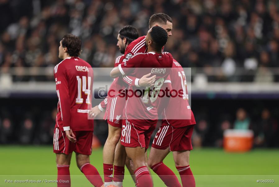 Liverpool FC, Eintracht Frankfurt, CL, Champions League, UEFA Champions League, UEFA, Voetball, Sport, Le Football, Germany, Futbol, Fotball, Fussball, Deutschland, DFL, DFB, Calcio, 2025/26, Saison 2025/2026 - Bild-ID: 1063550