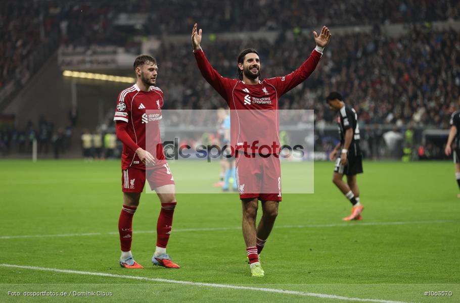 Liverpool FC, Eintracht Frankfurt, CL, Champions League, UEFA Champions League, UEFA, Voetball, Sport, Le Football, Germany, Futbol, Fotball, Fussball, Deutschland, DFL, DFB, Calcio, 2025/26, Saison 2025/2026 - Bild-ID: 1063570