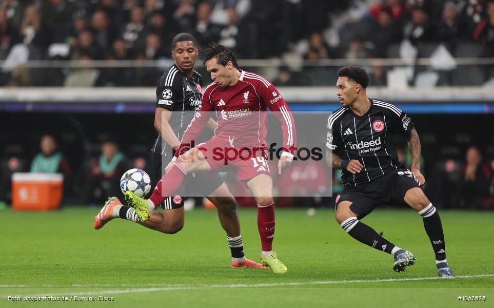 Liverpool FC, Eintracht Frankfurt, CL, Champions League, UEFA Champions League, UEFA, Voetball, Sport, Le Football, Germany, Futbol, Fotball, Fussball, Deutschland, DFL, DFB, Calcio, 2025/26, Saison 2025/2026 - Bild-ID: 1063575