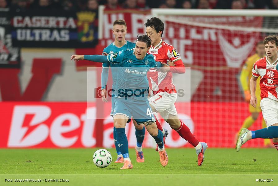 ACF Fiorentina, AC Florenz, 1. FSV Mainz 05, UECL, UEFA Conference League, Liga, Bundesliga, Voetball, Sport, Le Football, Germany, Futbol, Fotball, Fussball, Deutschland, DFL, DFB, Calcio, 2025/26, Saison 2025/2026 - Bild-ID: 1064234