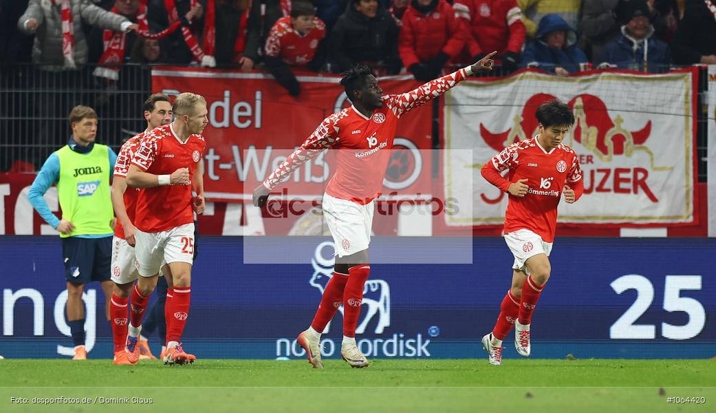 TSG 1899 Hoffenheim, 1. FSV Mainz 05, Liga, Bundesliga, Voetball, Sport, Le Football, Germany, Futbol, Fotball, Fussball, Deutschland, DFL, DFB, Calcio, 2025/26, Saison 2025/2026 - Bild-ID: 1064420