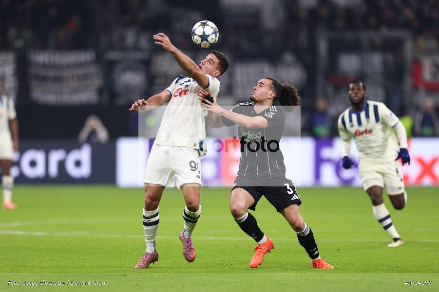 Atalanta B.C. Bergao, Eintracht Frankfurt, CL, Champions League, UEFA Champions League, UEFA, Voetball, Sport, Le Football, Germany, Futbol, Fotball, Fussball, Deutschland, DFL, DFB, Calcio, 2025/26, Saison 2025/2026 - Bild-ID: 1064697