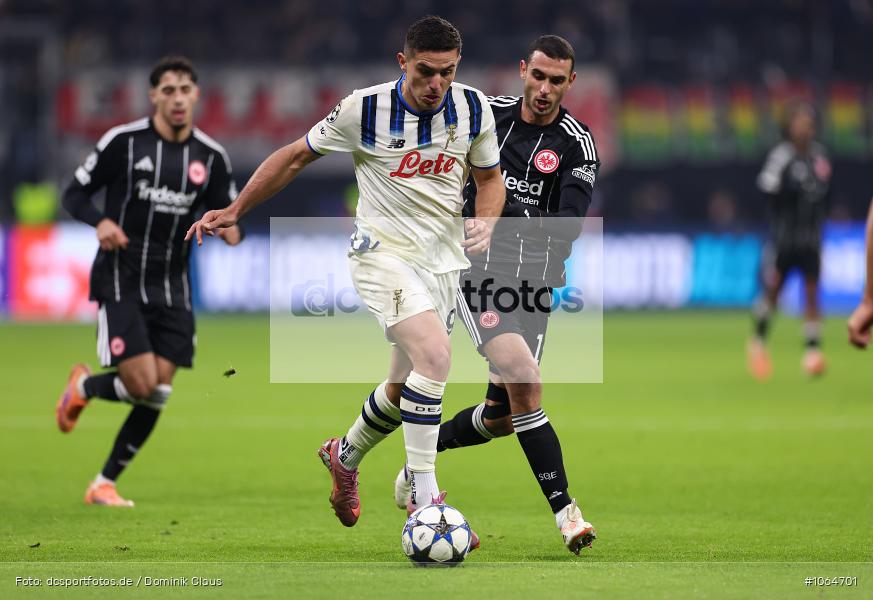 Atalanta B.C. Bergao, Eintracht Frankfurt, CL, Champions League, UEFA Champions League, UEFA, Voetball, Sport, Le Football, Germany, Futbol, Fotball, Fussball, Deutschland, DFL, DFB, Calcio, 2025/26, Saison 2025/2026 - Bild-ID: 1064701