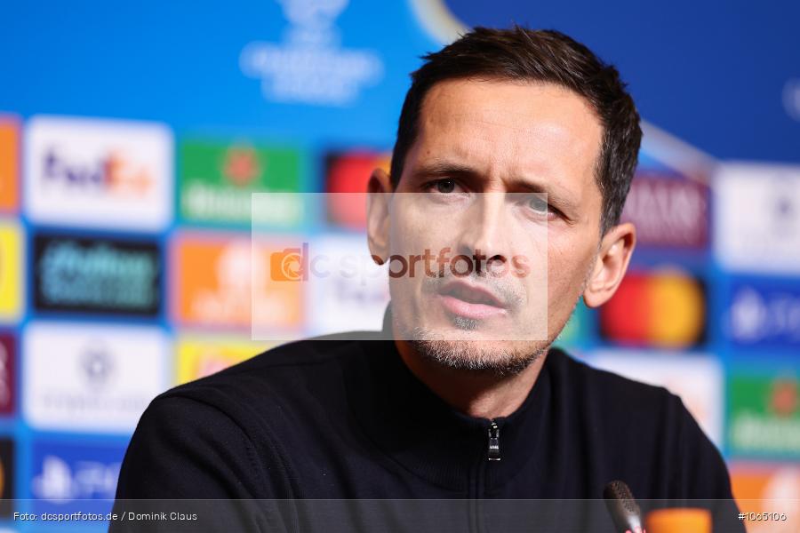 Pressekonferenz, FC Barcelona, Eintracht Frankfurt, CL, Champions League, UEFA Champions League, UEFA, Voetball, Sport, Le Football, Germany, Futbol, Fotball, Fussball, Deutschland, DFL, DFB, Calcio, 2025/26, Saison 2025/2026 - Bild-ID: 1065106