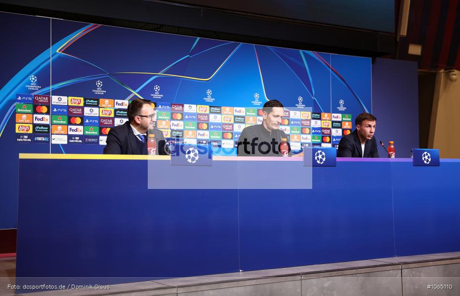 Pressekonferenz, FC Barcelona, Eintracht Frankfurt, CL, Champions League, UEFA Champions League, UEFA, Voetball, Sport, Le Football, Germany, Futbol, Fotball, Fussball, Deutschland, DFL, DFB, Calcio, 2025/26, Saison 2025/2026 - Bild-ID: 1065110