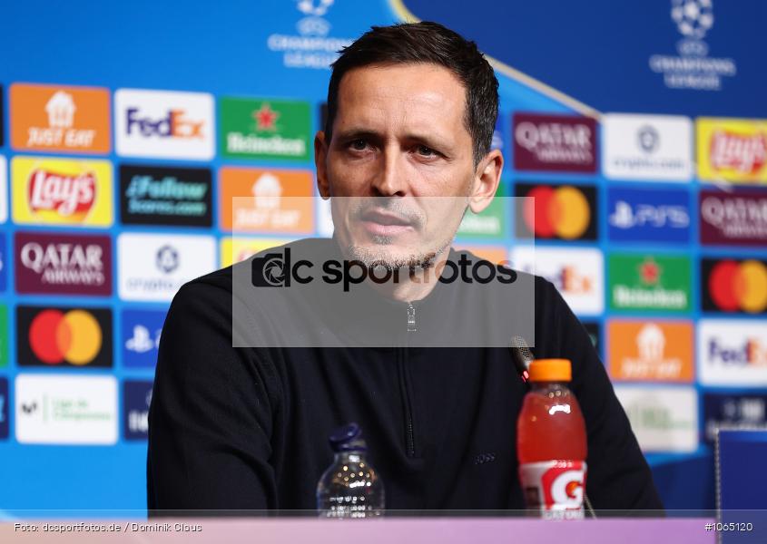 Pressekonferenz, FC Barcelona, Eintracht Frankfurt, CL, Champions League, UEFA Champions League, UEFA, Voetball, Sport, Le Football, Germany, Futbol, Fotball, Fussball, Deutschland, DFL, DFB, Calcio, 2025/26, Saison 2025/2026 - Bild-ID: 1065120