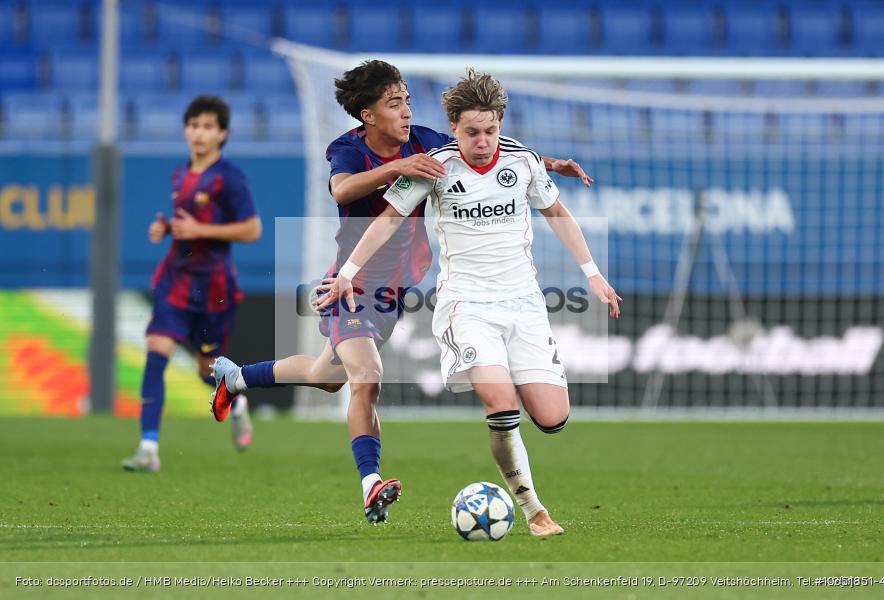 FC Barcelona, Eintracht Frankfurt, UYL, Youth League, U19, UEFA Youth League, UEFA, Voetball, Sport, Le Football, Germany, Futbol, Fotball, Fussball, Deutschland, DFL, DFB, Calcio, 2025/26, Saison 2025/2026 - Bild-ID: 1065185