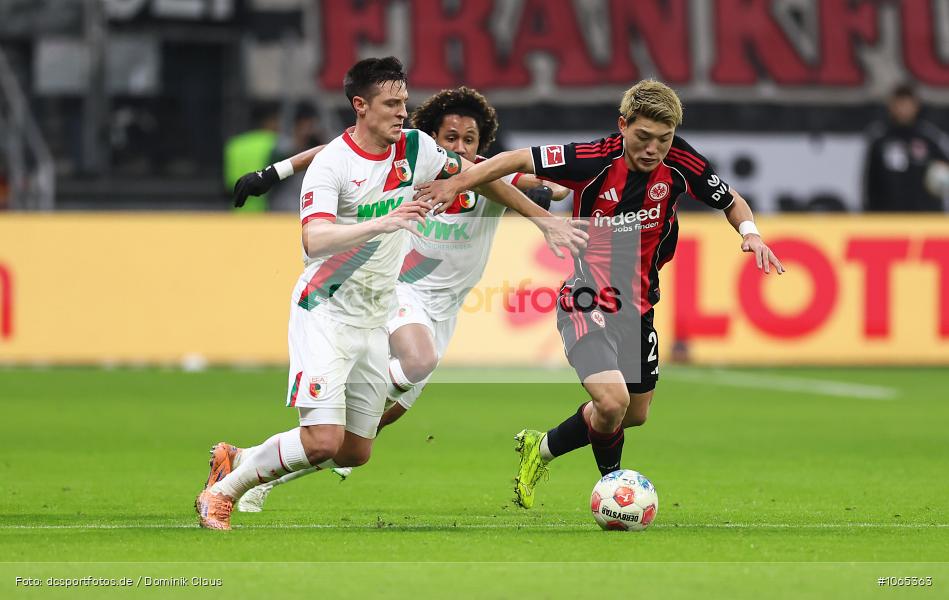 FC Augsburg, Eintracht Frankfurt, Bundesliga, Voetball, Sport, Le Football, Germany, Futbol, Fotball, Fussball, Deutschland, DFL, DFB, Calcio, 2025/26, Saison 2025/2026 - Bild-ID: 1065363