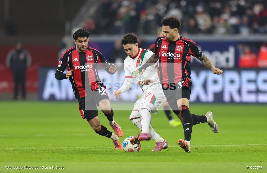 FC Augsburg, Eintracht Frankfurt, Bundesliga, Voetball, Sport, Le Football, Germany, Futbol, Fotball, Fussball, Deutschland, DFL, DFB, Calcio, 2025/26, Saison 2025/2026 - Bild-ID: 1065379