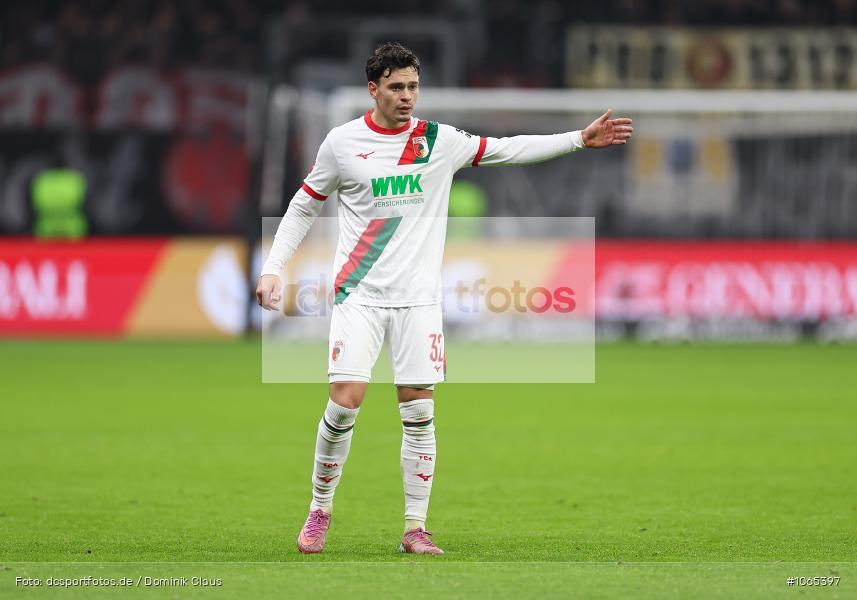 FC Augsburg, Eintracht Frankfurt, Bundesliga, Voetball, Sport, Le Football, Germany, Futbol, Fotball, Fussball, Deutschland, DFL, DFB, Calcio, 2025/26, Saison 2025/2026 - Bild-ID: 1065397