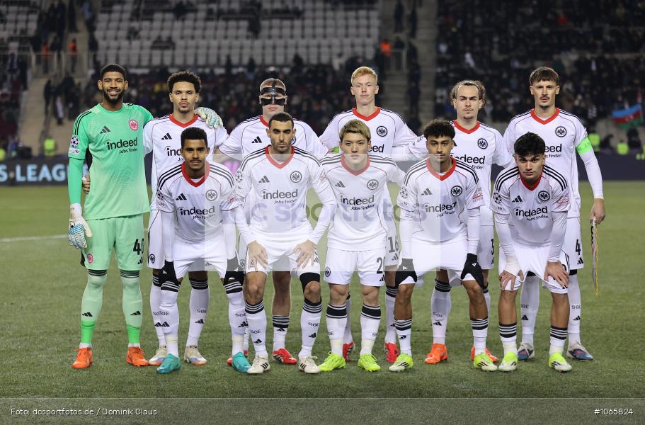Qarabag Agdam FK, Eintracht Frankfurt, CL, Champions League, UEFA Champions League, UEFA, Voetball, Sport, Le Football, Germany, Futbol, Fotball, Fussball, Deutschland, DFL, DFB, Calcio, 2025/26, Saison 2025/2026 - Bild-ID: 1065824