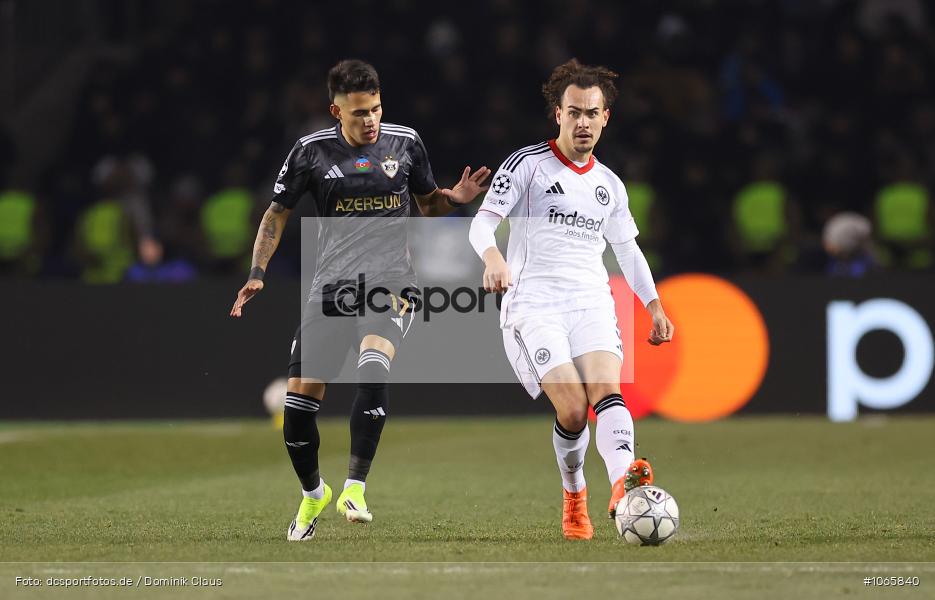 Qarabag Agdam FK, Eintracht Frankfurt, CL, Champions League, UEFA Champions League, UEFA, Voetball, Sport, Le Football, Germany, Futbol, Fotball, Fussball, Deutschland, DFL, DFB, Calcio, 2025/26, Saison 2025/2026 - Bild-ID: 1065840