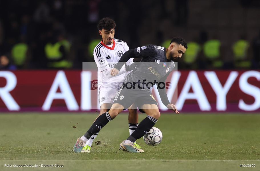 Qarabag Agdam FK, Eintracht Frankfurt, CL, Champions League, UEFA Champions League, UEFA, Voetball, Sport, Le Football, Germany, Futbol, Fotball, Fussball, Deutschland, DFL, DFB, Calcio, 2025/26, Saison 2025/2026 - Bild-ID: 1065855