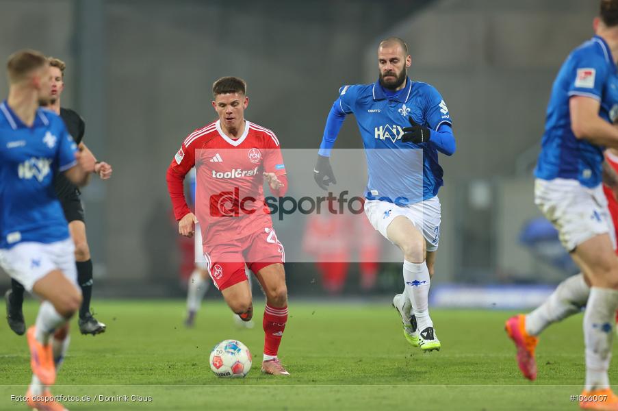 1. FC Nürnberg, SV Darmstadt 98, 2. Liga, 2. Bundesliga, Bundesliga, Liga, Voetball, Sport, Le Football, Germany, Futbol, Fotball, Fussball, Deutschland, DFL, DFB, Calcio, 2025/26, Saison 2025/2026 - Bild-ID: 1066007