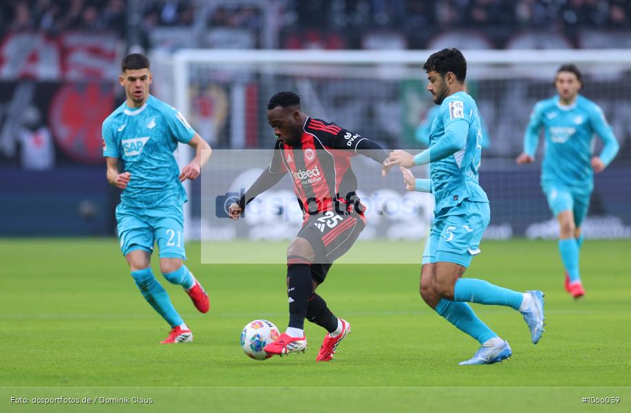 TSG 1899 Hoffenheim, Eintracht Frankfurt, Bundesliga, Voetball, Sport, Le Football, Germany, Futbol, Fotball, Fussball, Deutschland, DFL, DFB, Calcio, 2025/26, Saison 2025/2026 - Bild-ID: 1066039