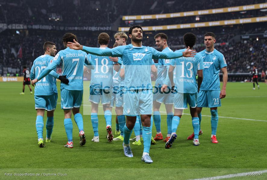 TSG 1899 Hoffenheim, Eintracht Frankfurt, Bundesliga, Voetball, Sport, Le Football, Germany, Futbol, Fotball, Fussball, Deutschland, DFL, DFB, Calcio, 2025/26, Saison 2025/2026 - Bild-ID: 1066097