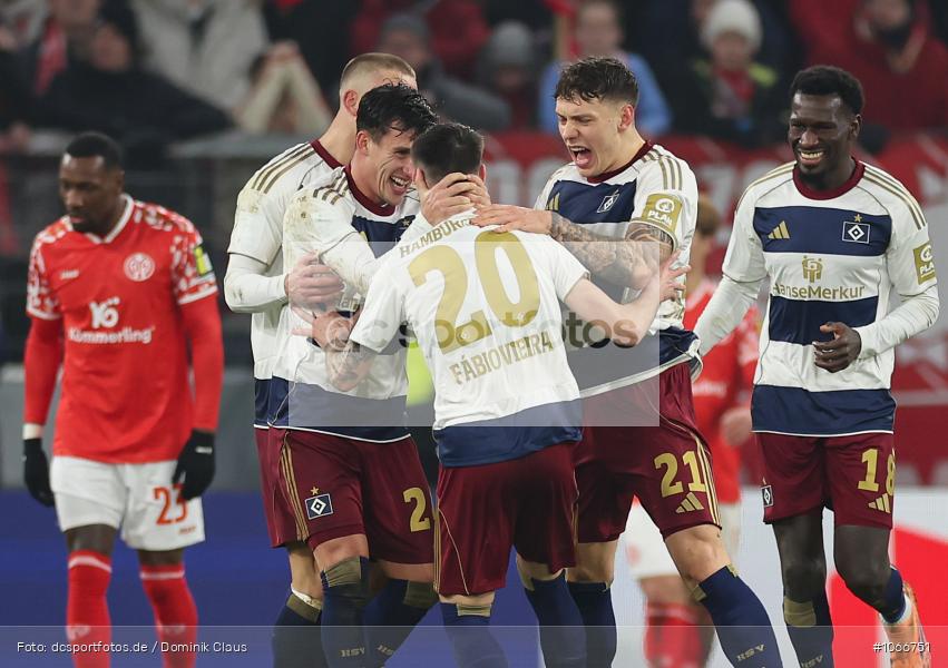 HSV, Hamburger SV, 1. FSV Mainz 05, Liga, Bundesliga, Voetball, Sport, Le Football, Germany, Futbol, Fotball, Fussball, Deutschland, DFL, DFB, Calcio, 2025/26, Saison 2025/2026 - Bild-ID: 1066751