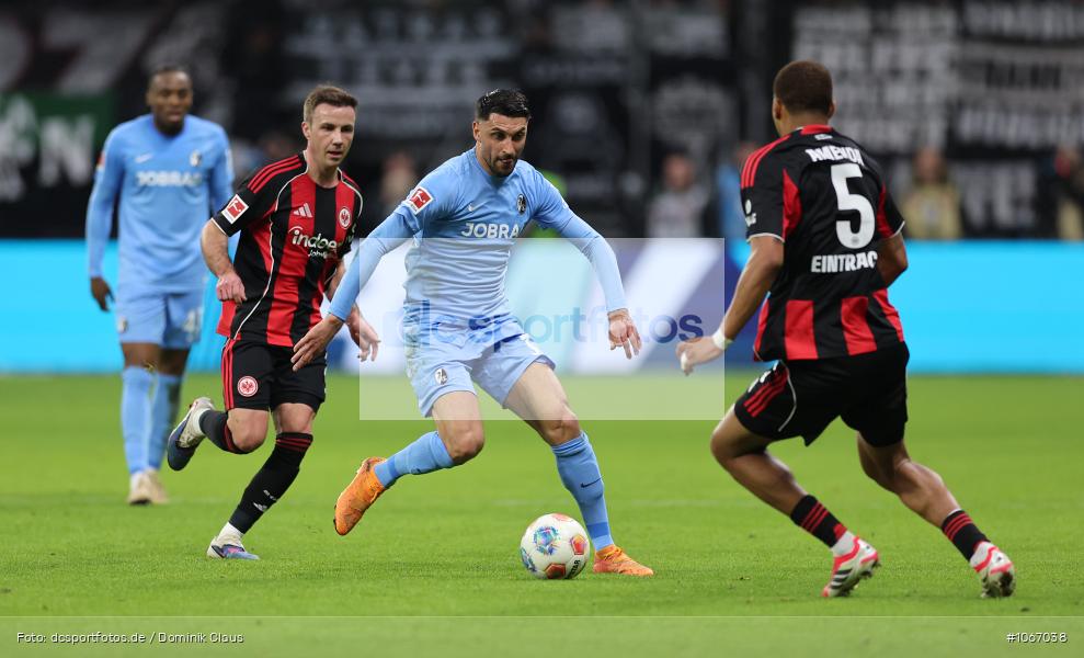 SC Freiburg, Eintracht Frankfurt, Bundesliga, Voetball, Sport, Le Football, Germany, Futbol, Fotball, Fussball, Deutschland, DFL, DFB, Calcio, 2025/26, Saison 2025/2026 - Bild-ID: 1067038