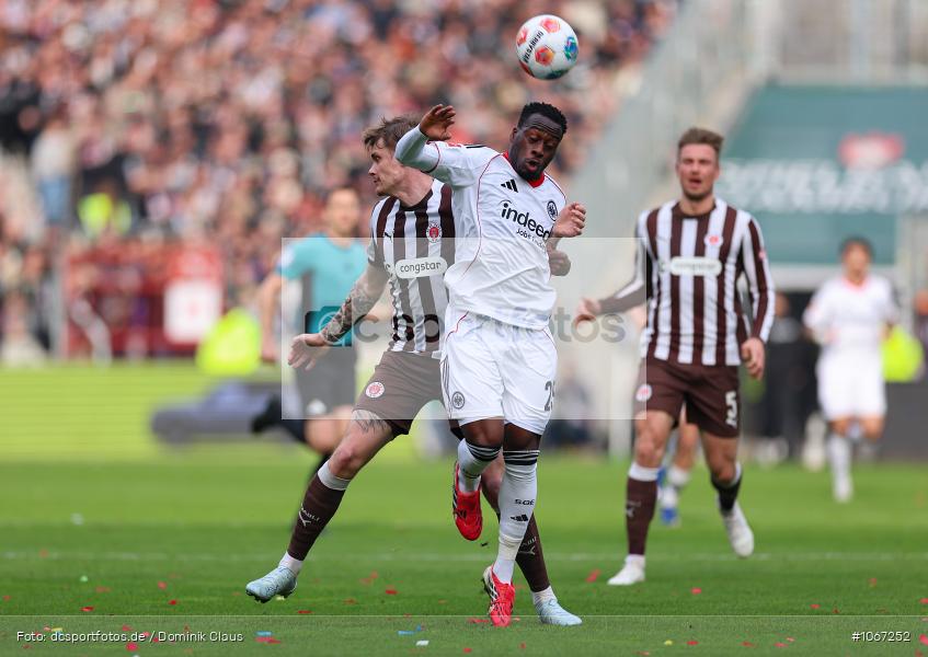 Eintracht Frankfurt, FC St. Pauli, 1. Bundesliga, Bundesliga, Voetball, Sport, Le Football, Germany, Futbol, Fotball, Fussball, Deutschland, DFL, DFB, Calcio, 2025/26, Saison 2025/2026 - Bild-ID: 1067252