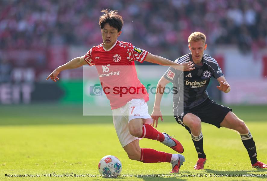 Eintracht Frankfurt, 1. FSV Mainz 05, Liga, Bundesliga, Voetball, Sport, Le Football, Germany, Futbol, Fotball, Fussball, Deutschland, DFL, DFB, Calcio, 2025/26, Saison 2025/2026 - Bild-ID: 1067660