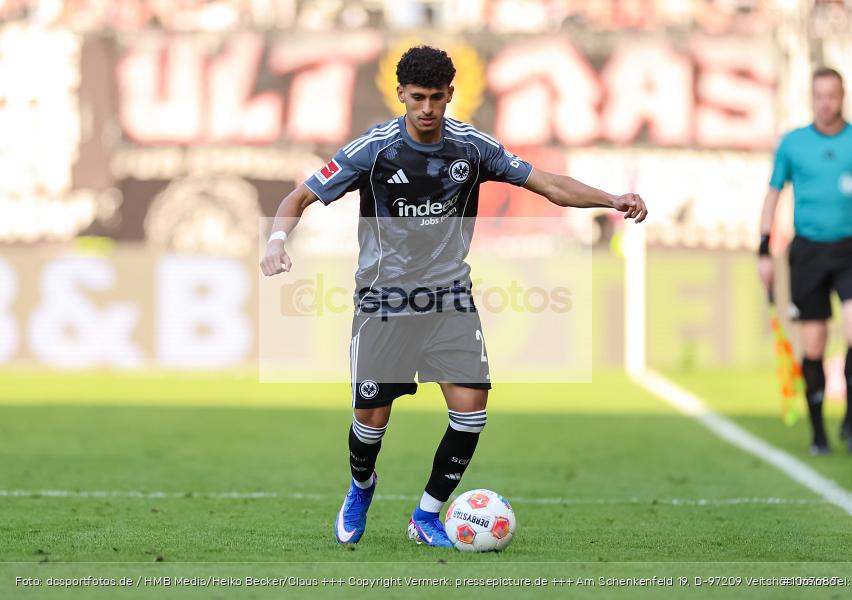 Eintracht Frankfurt, 1. FSV Mainz 05, Liga, Bundesliga, Voetball, Sport, Le Football, Germany, Futbol, Fotball, Fussball, Deutschland, DFL, DFB, Calcio, 2025/26, Saison 2025/2026 - Bild-ID: 1067686
