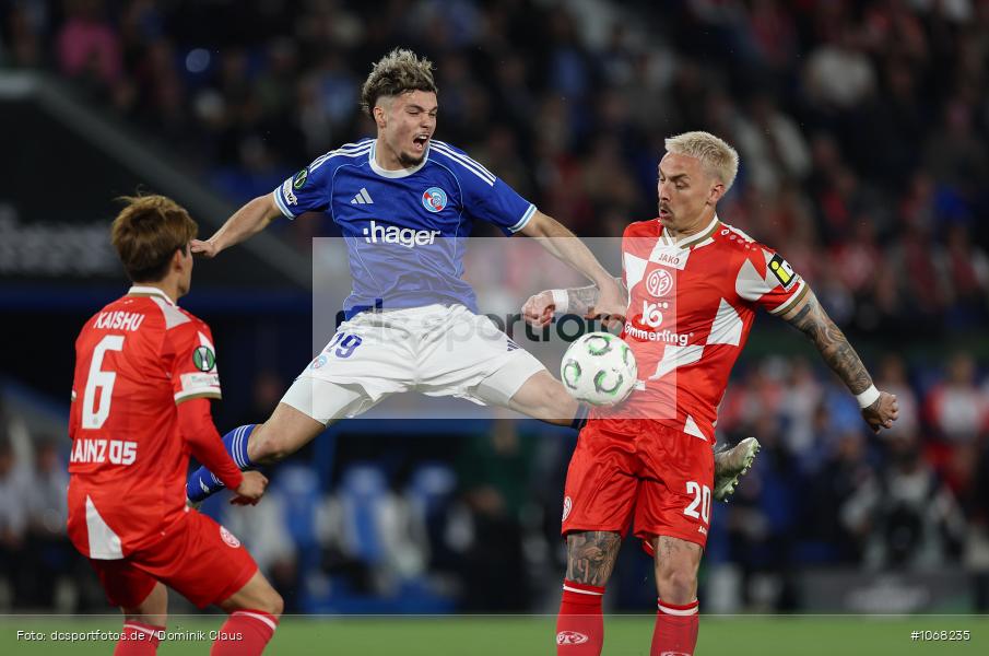 Racing Straßburg, Racing Strasborug, RC Strasbourg Alsace, 1. FSV Mainz 05, UECL, UEFA Conference League, Liga, Bundesliga, Voetball, Sport, Le Football, Germany, Futbol, Fotball, Fussball, Deutschland, DFL, DFB, Calcio, 2025/26, Saison 2025/2026 - Bild-ID: 1068235